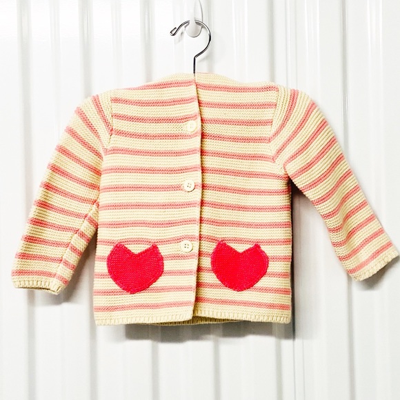 SOLD Gap Coral Frost Heart Sweater with Ears - Picture 3 of 7